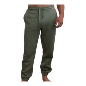 Lunya Lahgo Men’s Restore Pima Cotton Fleece Sweatpants Green Sz Large Green New